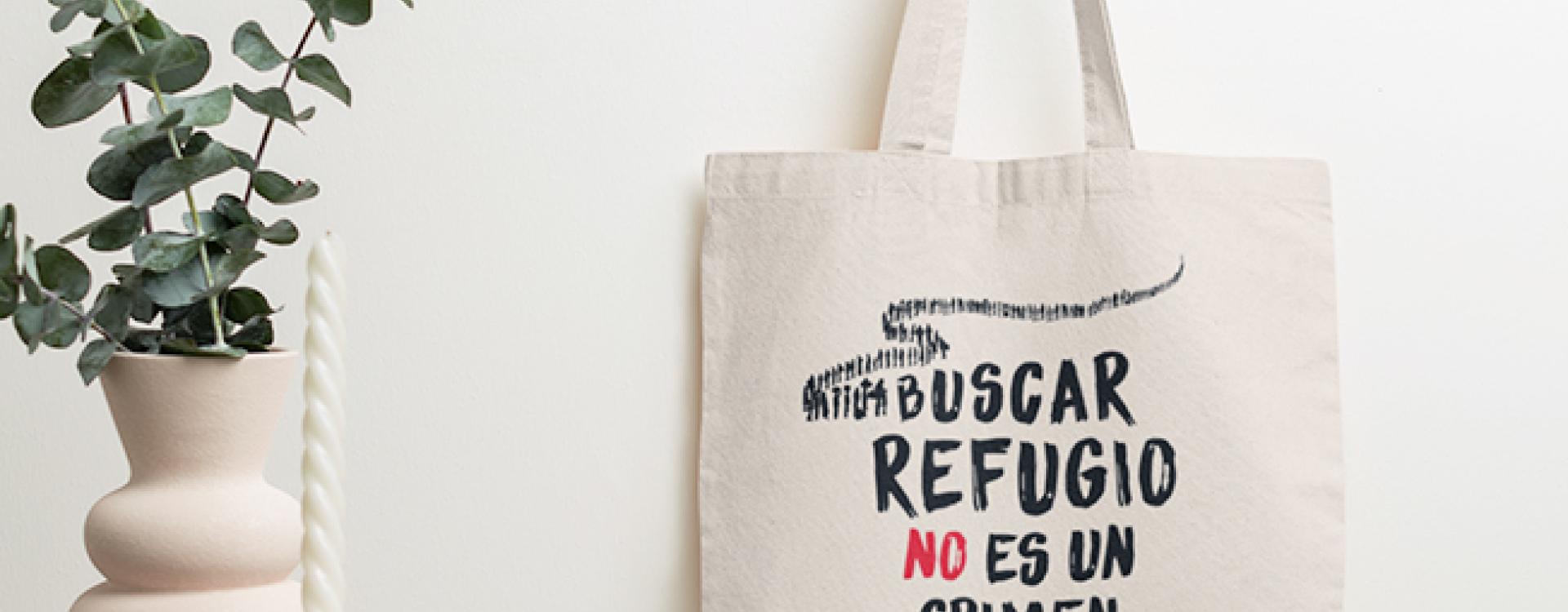 Tote bag Buscar Refugio no es un crimen