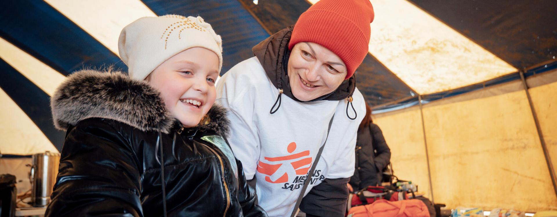 Ukrainian refugee in Palanca