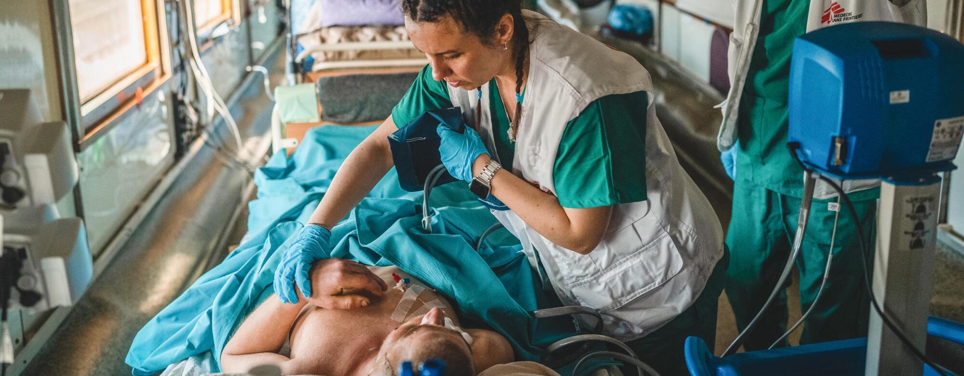 Tren medicalizado de MSF en Ucrania