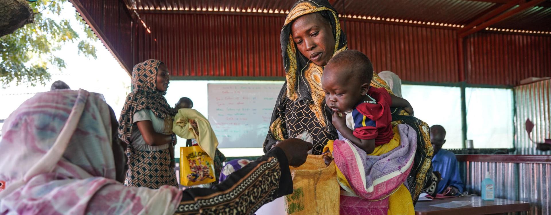 Desnutrición en el campo de Zamzam, Darfur Norte, Sudán