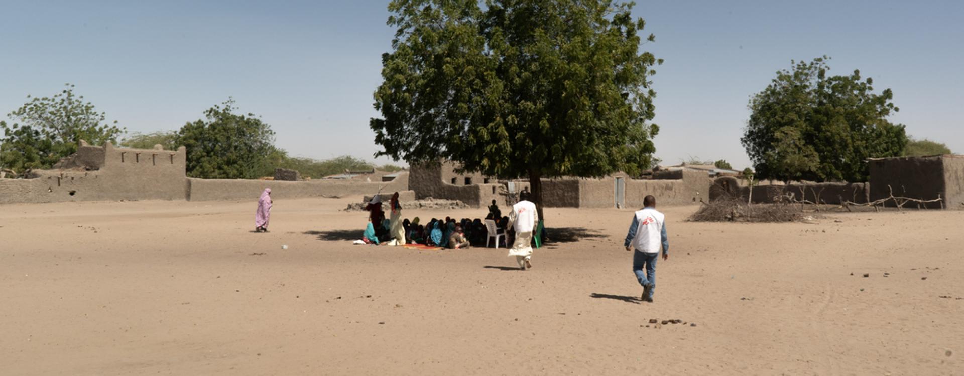 Actividades médicas en Massakori durante las olas de calor