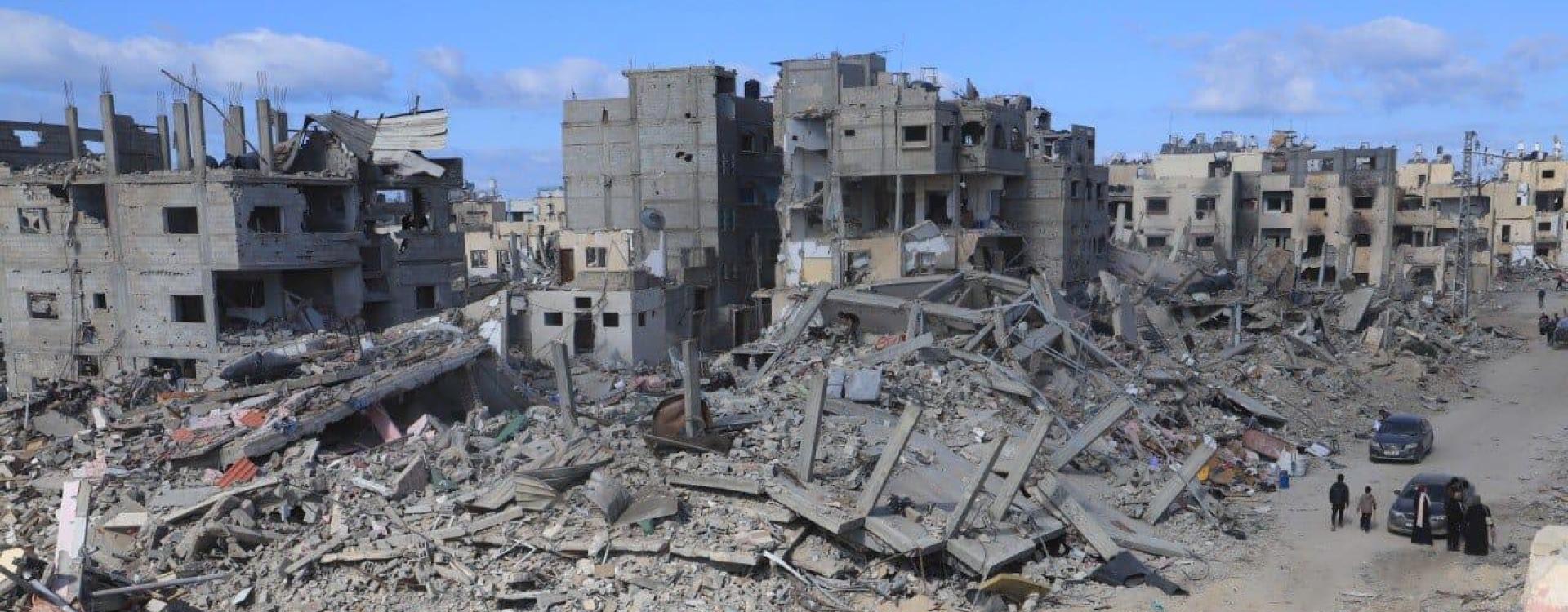 Calle de la ciudad de Rafah, sur de Gaza. 