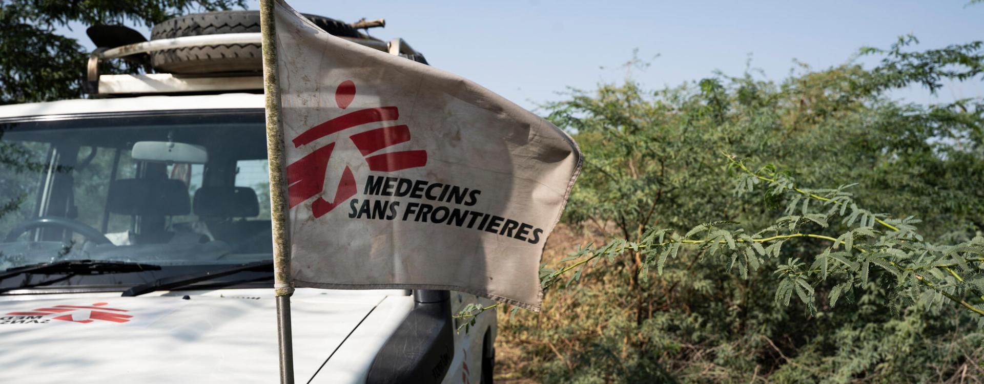 Vehículo de MSF en Afar, Etiopía