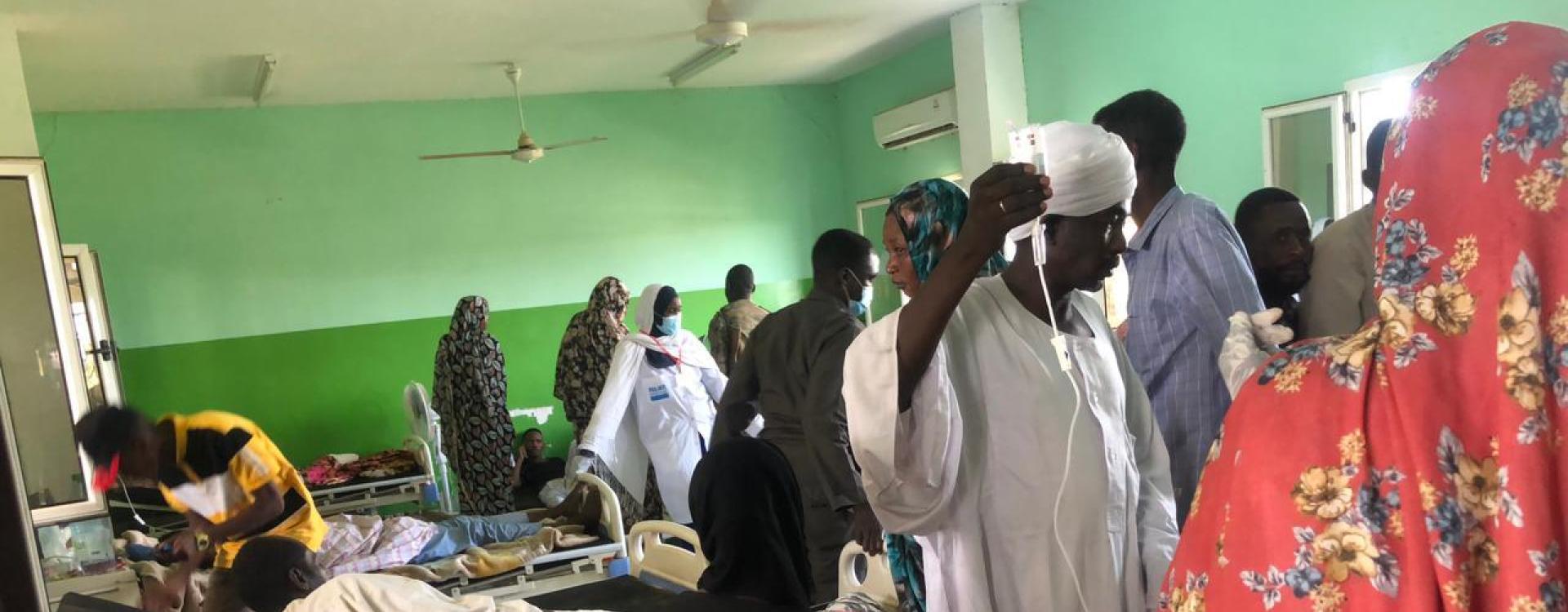Scenes from within South Hospital, El Fasher, North Darfur, where multiple people have been wounded in the fighting