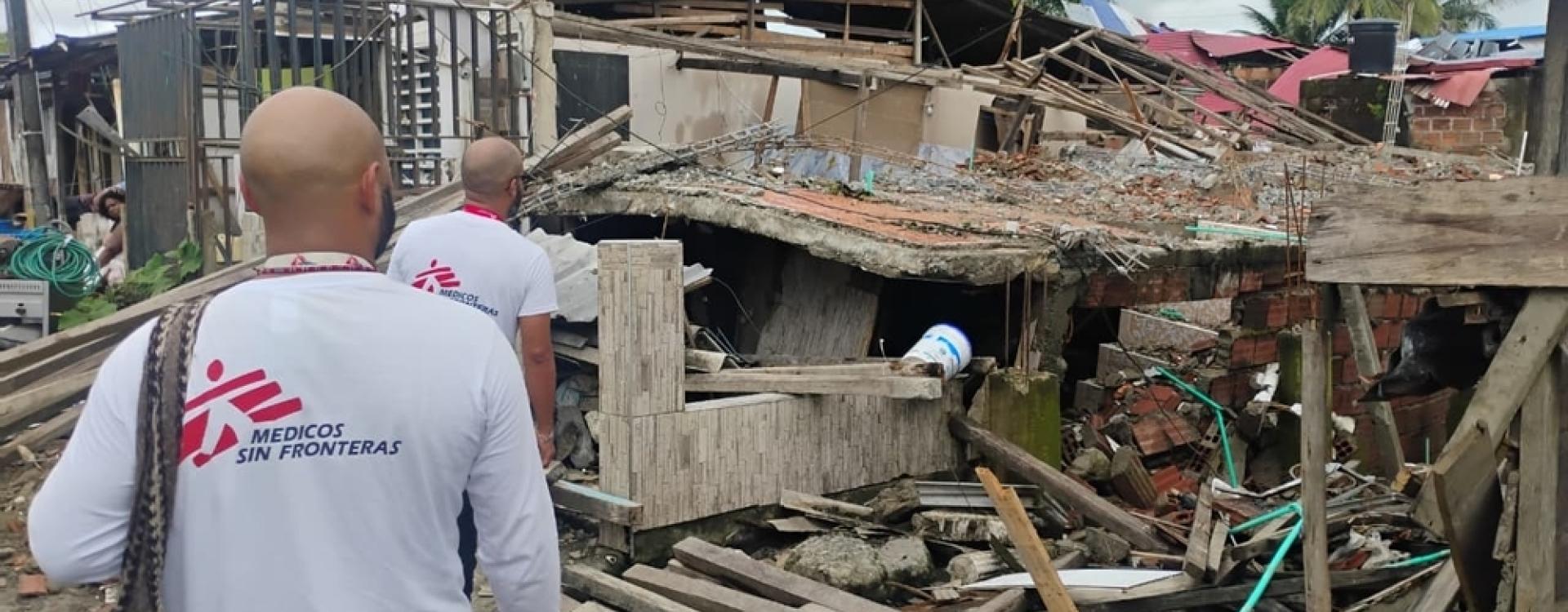 Respuesta MSF al terremoto en Colombia