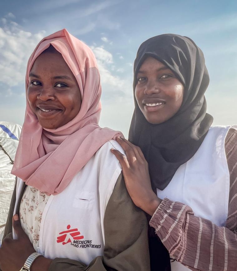 Sijood and Raheeb, Health promoters in Adré, Chad