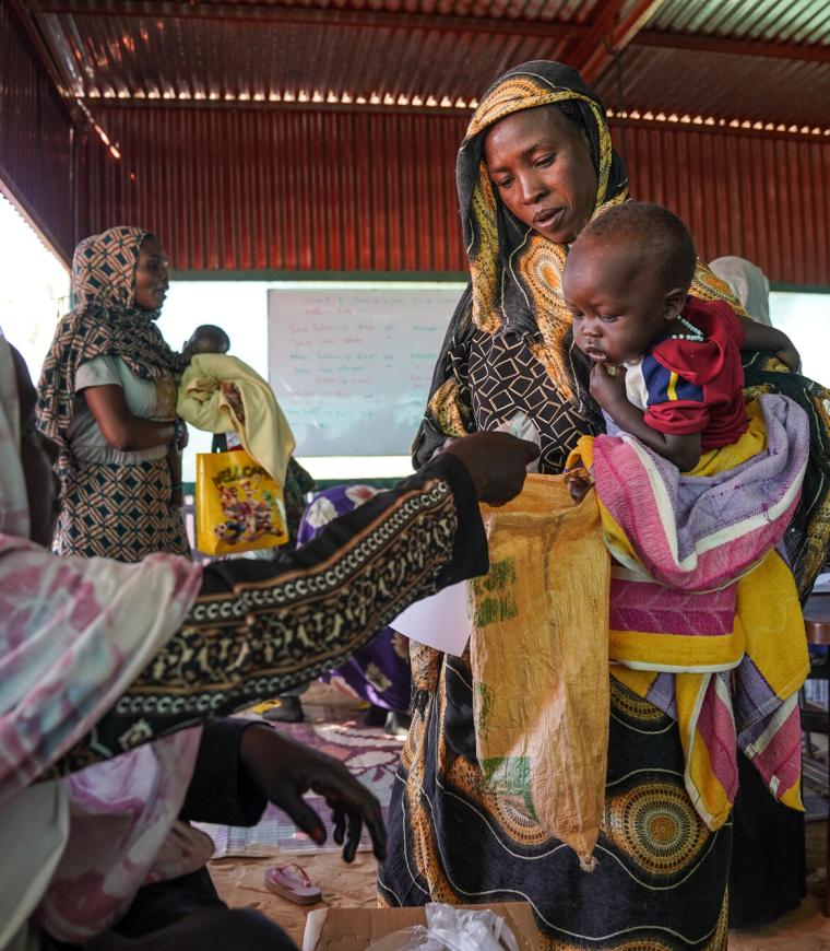 Desnutrición en el campo de Zamzam, Darfur Norte, Sudán