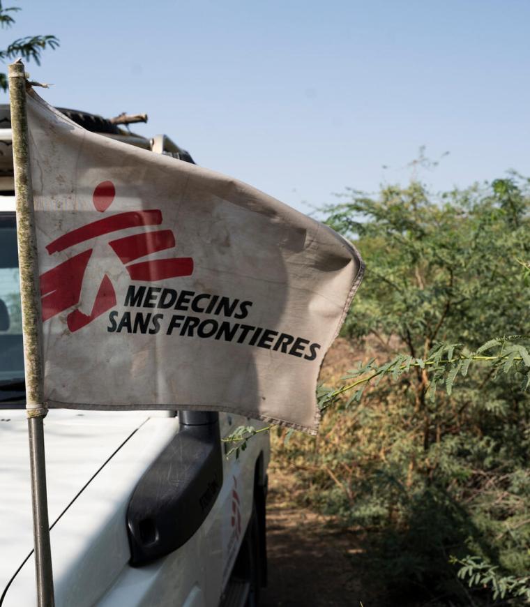 Vehículo de MSF en Afar, Etiopía