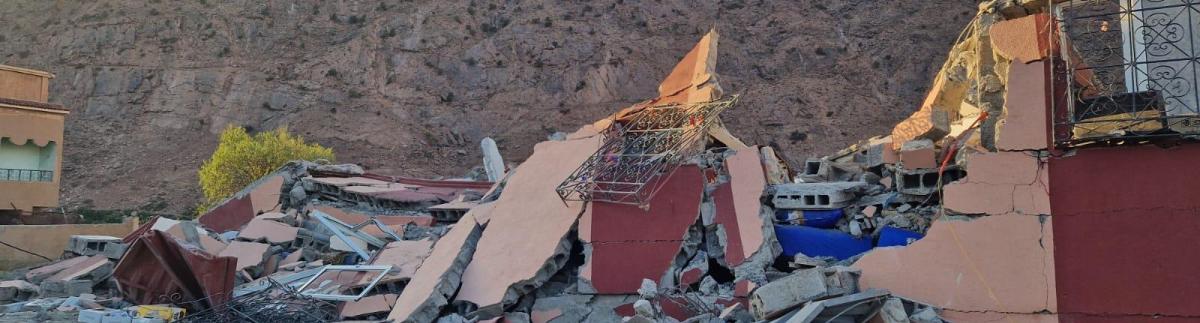 La pequeña ciudad de Talat Nyakoub, a 95 km al sur de Marraquech, se ha visto gravemente afectada.