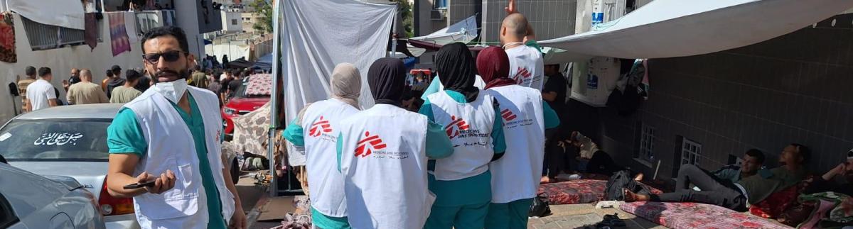 Personal de MSF en el hospital de Al Shifa. Gaza, 20 de octubre de 2023.