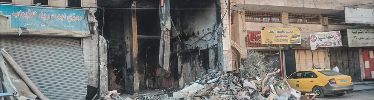 Destrucción en Jenín, Cisjordania, tras una incursión israelí el 1 de noviembre.