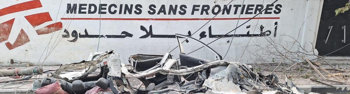 Convoy de MSF atacado en Gaza.