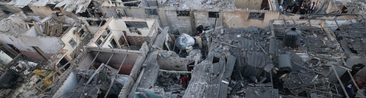 Edificios destruidos en Gaza el 12 de diciembre de 2023.