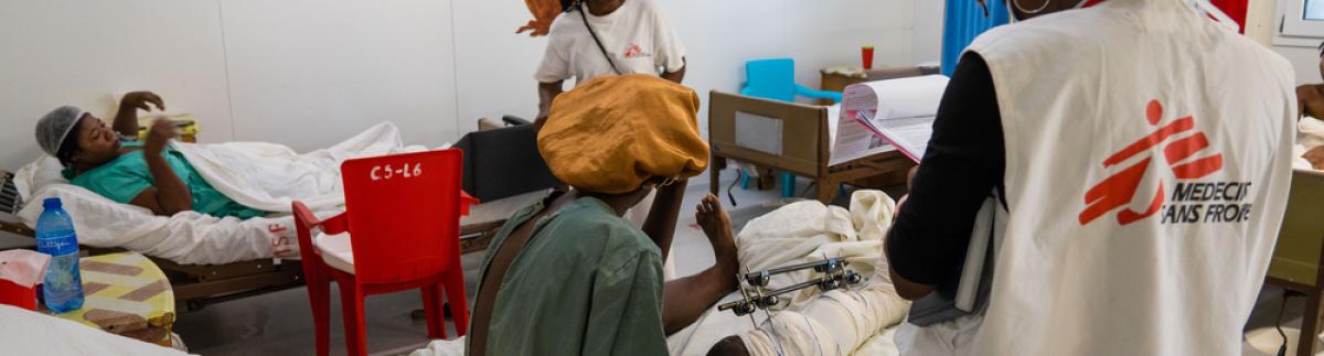 Hospital de MSF en Tabarre, Puerto Príncipe. 1 de marzo de 2024.