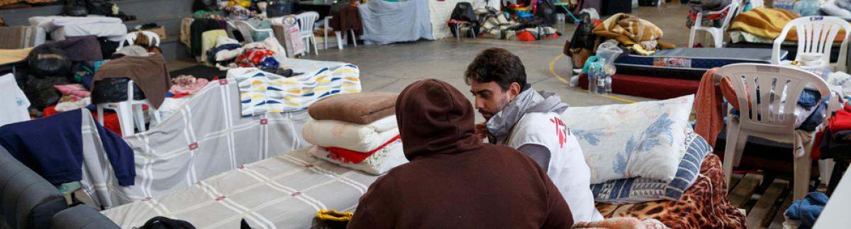 MSF trabajamos en refugios con víctimas vulnerables de las catastróficas inundaciones en el sur de Brasil.