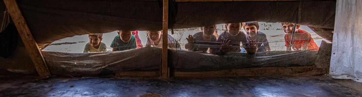 Children in Tent