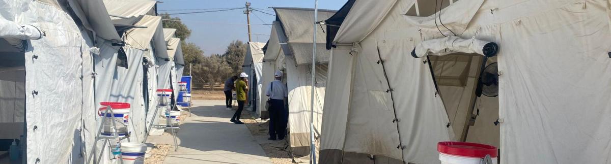 Hospital de campaña de MSF en Deir Al Balah, Gaza