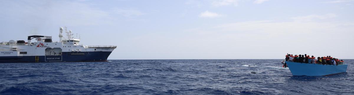 Rescate llevado a cabo por el Geo Barents en el Mediterráneo central, 19 de septiembre de 2024. 
