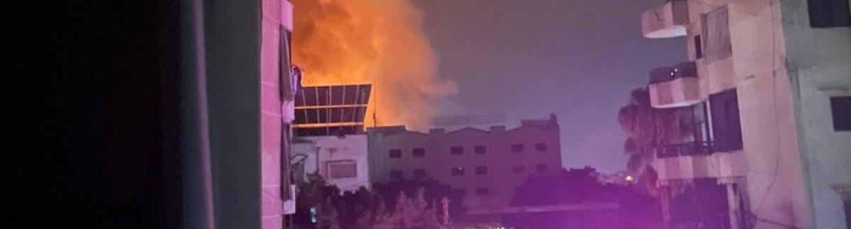 Bombardeos en el sur de Beirut. 28 de septiembre de 2024.