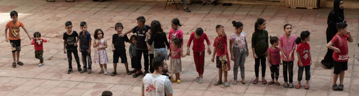 Actividades MSF en el refugio de Azarieh, Beirut, Líbano.