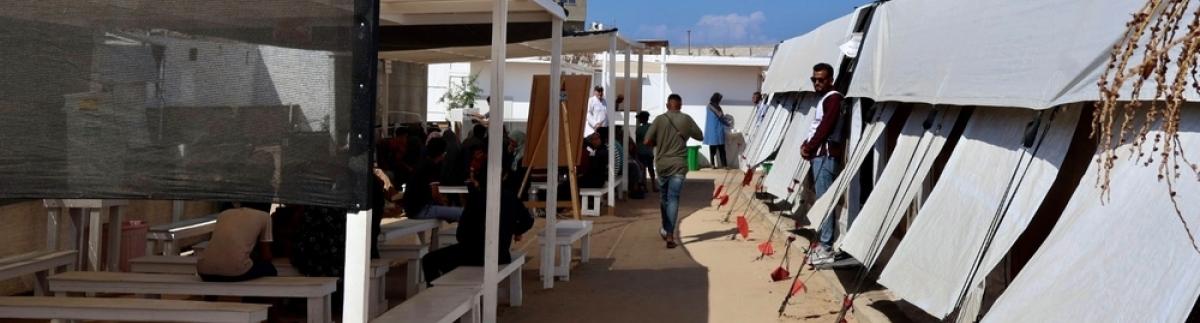 Hospital de campaña de MSF en Deir Al Balah en el centro de Gaza