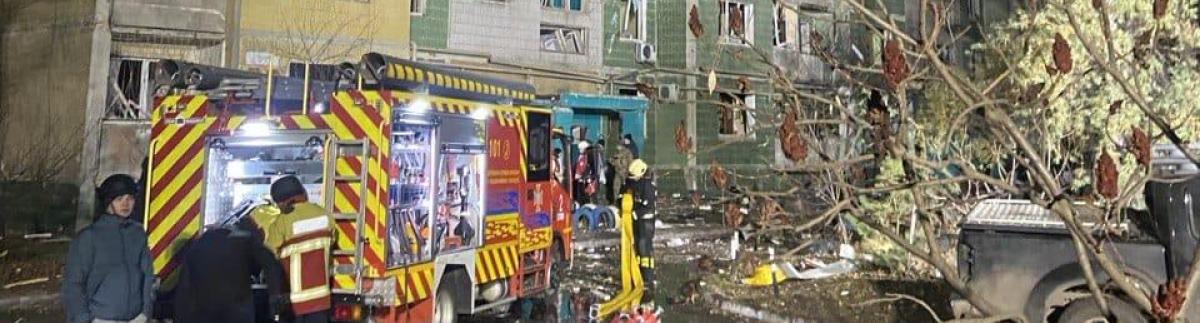Bombardeos rusos en la ciudad de Sumy, Ucrania