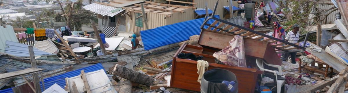 Destrucción tras el paso del ciclón Chido por Mayotte