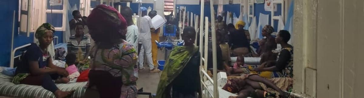 Llegada de desplazados al hospital de Masisi, 9 de enero 2025