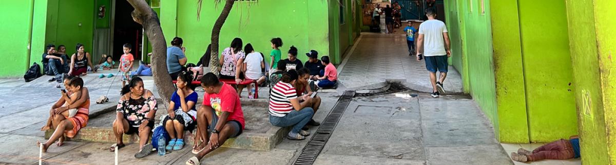 Albergue para personas migrantes en Tapachula
