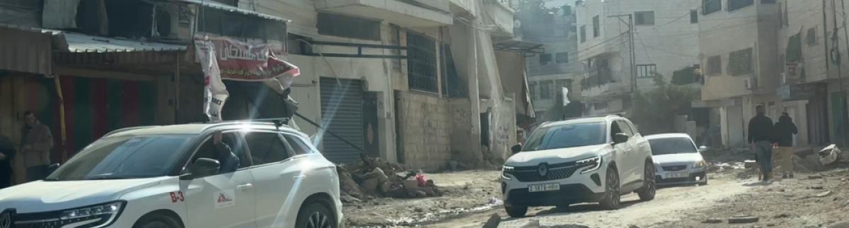 Clínica móvil de MSF en Yenín, norte de Cisjordania. Marzo, 2025.