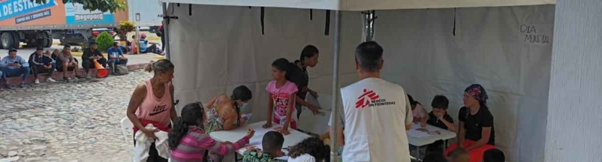 MSF puso en marcha un punto de cuidados en Esquipulas, Chiquimula, en la frontera sur de Guatemala.
