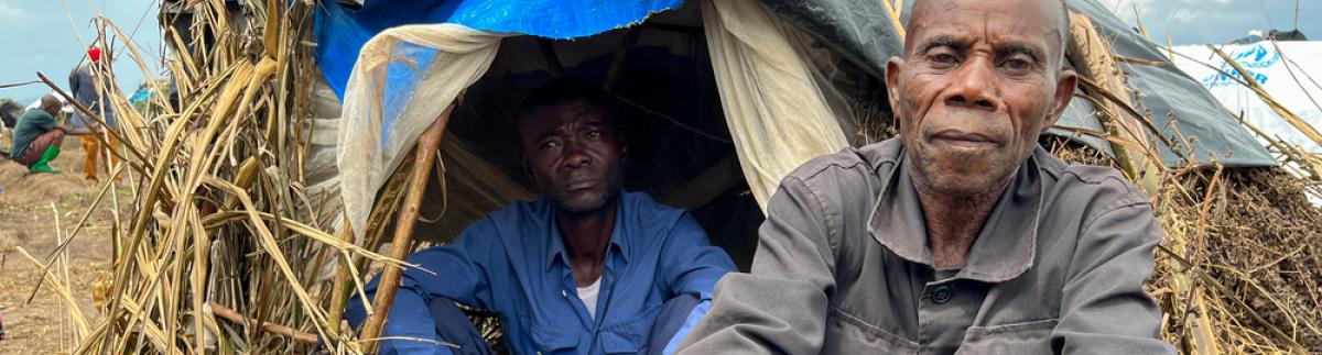 Refugiados congoleños en el campo de tránsito de Ndava, en Burundi