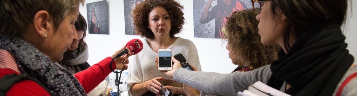 Rueda de prensa en la apertura del centro en París para menores no acompañados