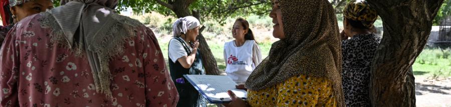 Actividades de salud mental en Batken, Kirguistán