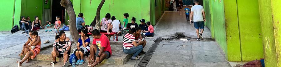 Albergue para personas migrantes en Tapachula