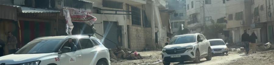 Clínica móvil de MSF en Yenín, norte de Cisjordania. Marzo, 2025.