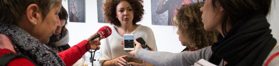Rueda de prensa en la apertura del centro en París para menores no acompañados