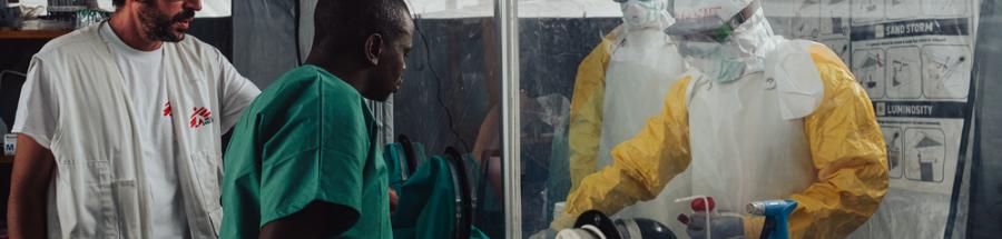 El centro Elykia es el único centro de tratamiento del ébola que cuenta con su propio laboratorio. 