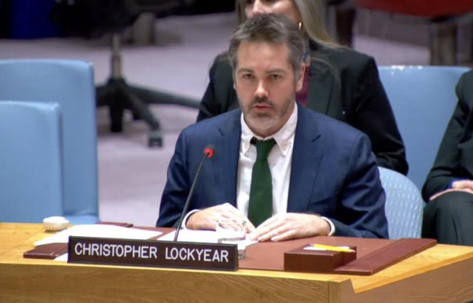 El Secretario General de MSF, Christopher Lockyear, en su intervención ante el Consejo de Seguridad de la ONU. El Secretario General de MSF, Christopher Lockyear, en su intervención ante el Consejo de Seguridad de la ONU.