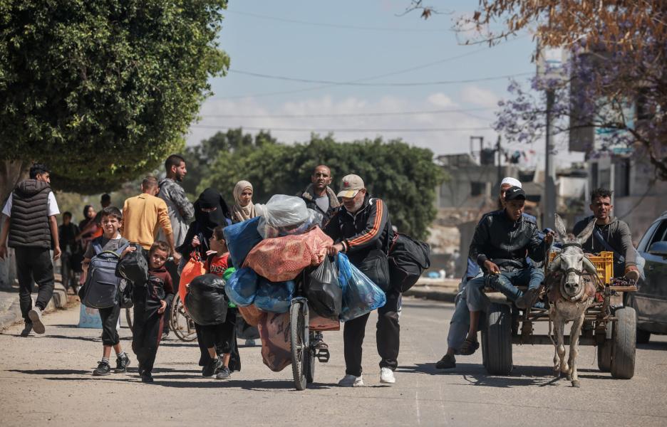 Desplazados en Rafah, 6 de mayo de 2024