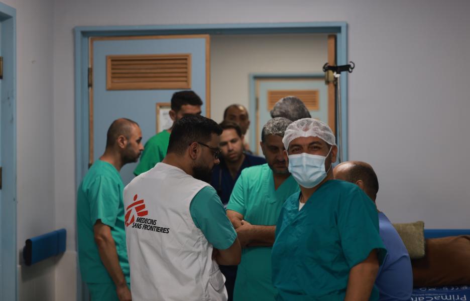 Imagen de archivo del Hospital Nasser en noviembre de 2023. © MSF