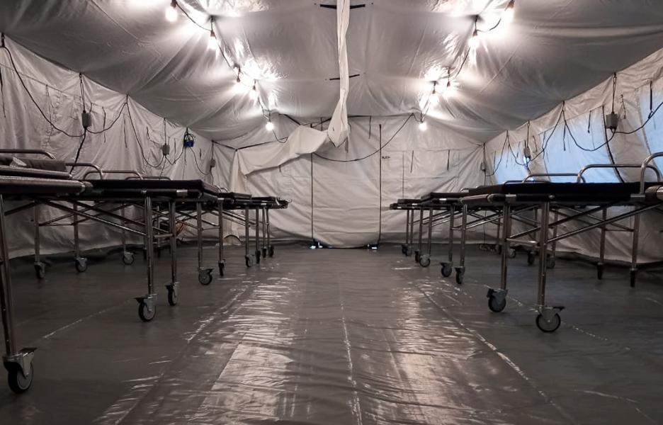 El hospital de campaña albergaría a unas 32.000 personas en el Cañón del Micay.
