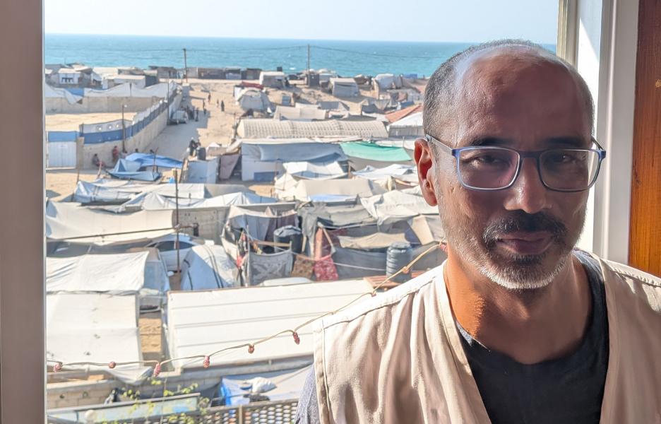 Ramiro García Catungal, coordinador de MSF en el hospital Nasser, sur de Gaza
