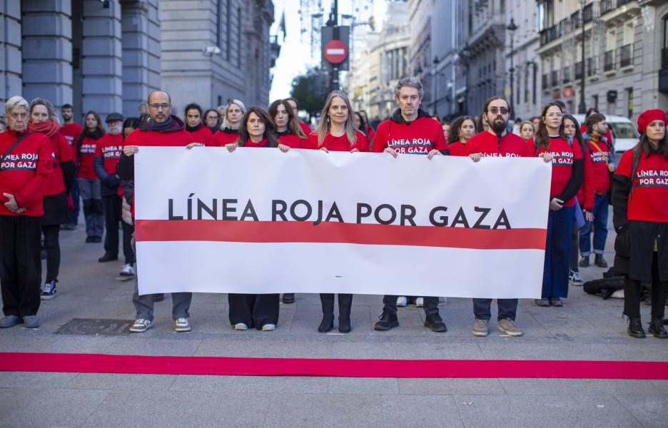 Línea Roja por Gaza, en Madrid, el 27 de noviembre de 2025.