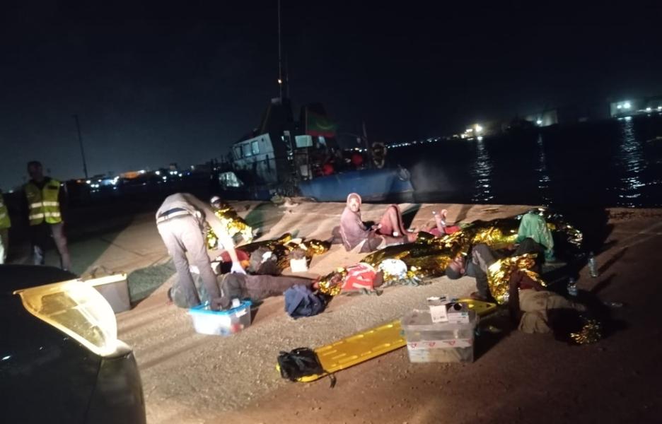 Supervivientes de una travesía marítima mortal