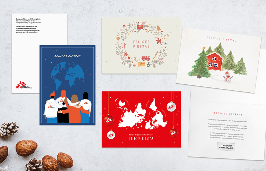 Regalo solidario: postales en papel