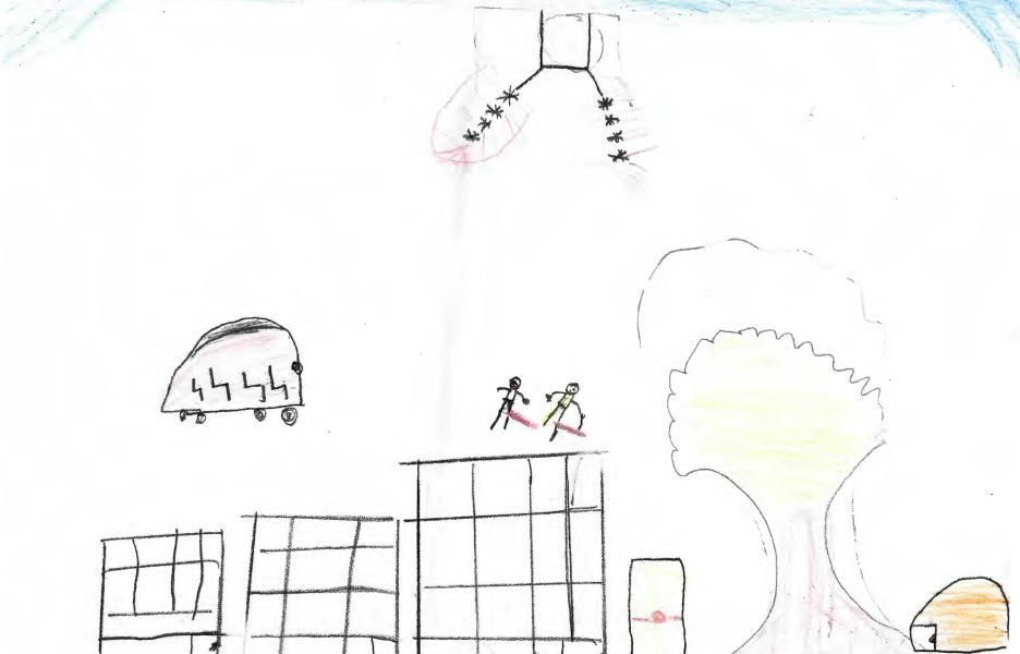 Gaza: los dibujos hablan - dibujo de Dina