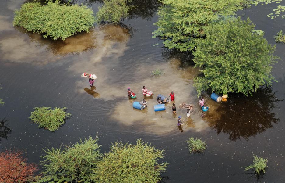 Inundaciones en el estado de Unidad, en Sudán del Sur