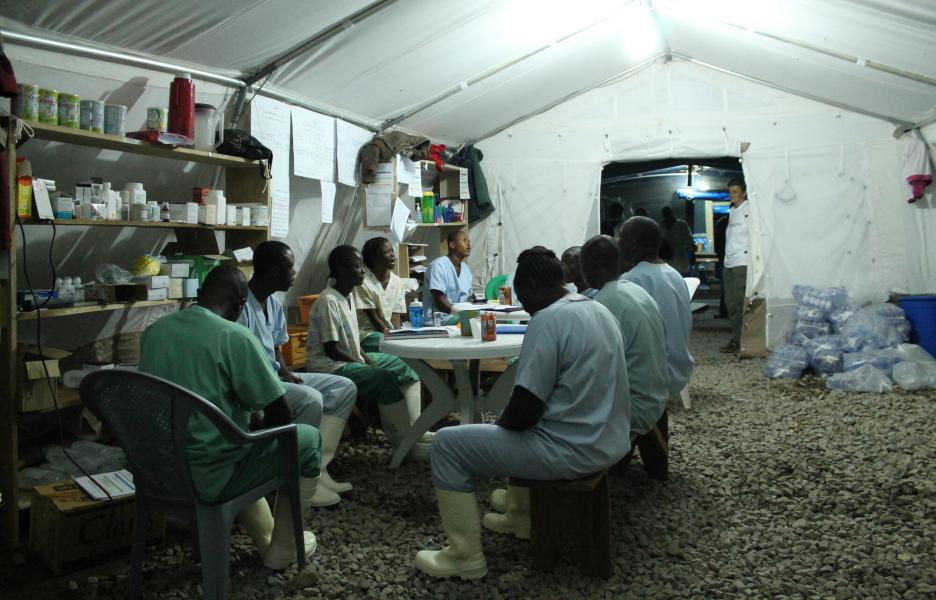 Centro de tratamiento de ébola de Foya, en Liberia