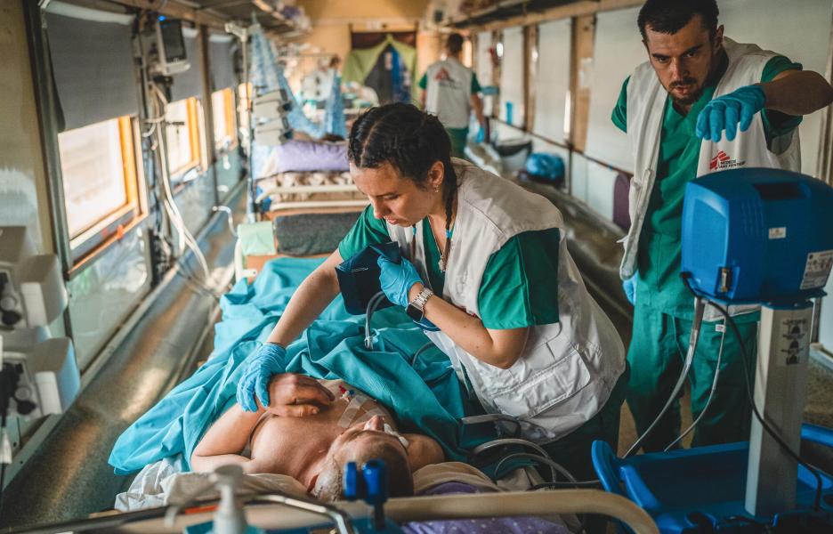 Tren medicalizado de MSF en Ucrania